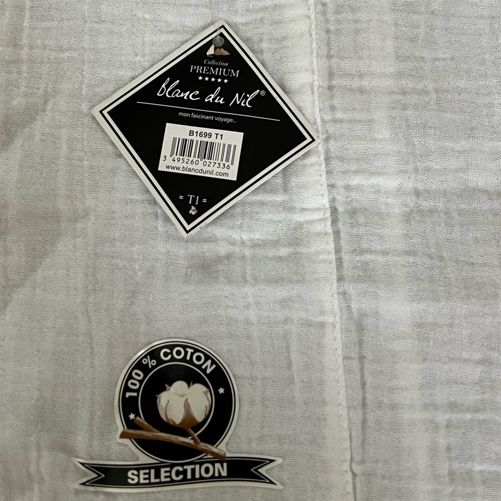 NWT Blanc du Nil Front Pocket Side Split Cotton Top - Picture 4 of 8